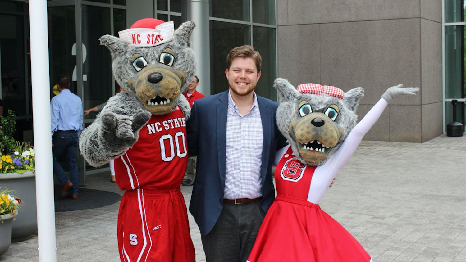 Ryan O’Donnell with Mr. and Ms. Wuf
